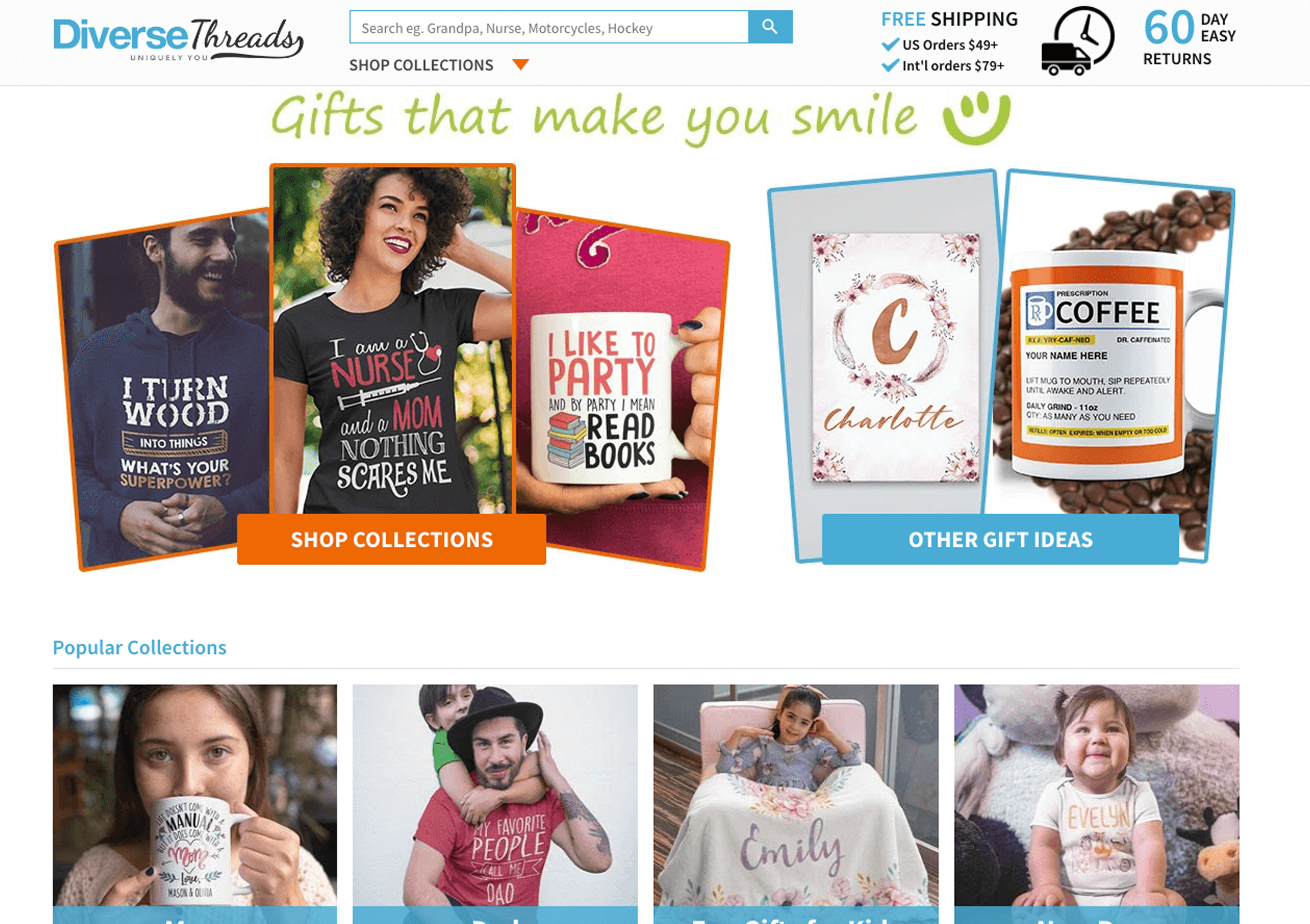 home page design shopify theme