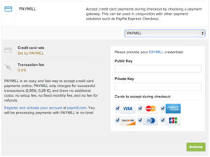 Configure payment settings
