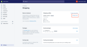 Configure shipping settings